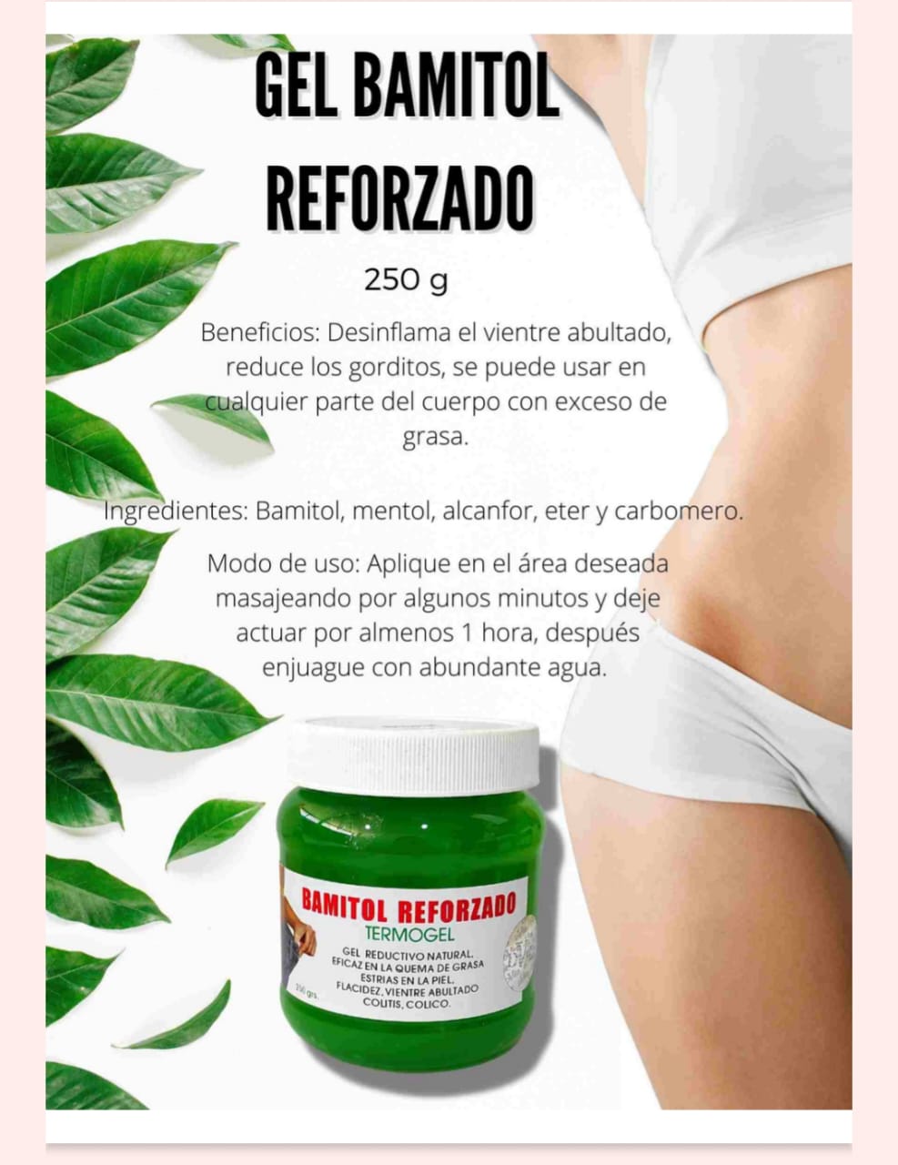 GEL BAMITOL REFORZADO 250grs